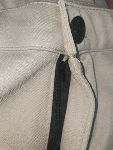 Beige Casual Trousers