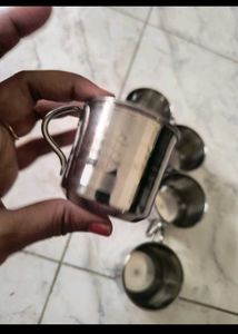 Steel Tea Cups (Set of 6)