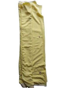 Elegant Lemon Yellow Embroidered Saree | Floral De