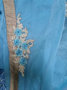 Elegant Blue Saree
