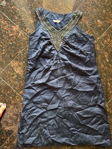 Navy Studded Dress