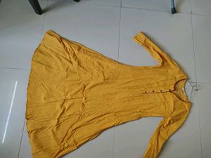 Mustard Anarkali Kurta