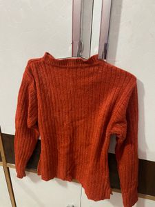 Orange Knit Sweater
