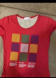 Red Cotton Tshirt