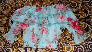 Floral Crop Top &amp; Palazzo Set