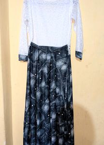 Printed Designer Long Gown