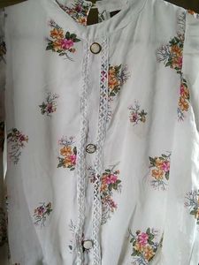 Floral Button-Down Top
