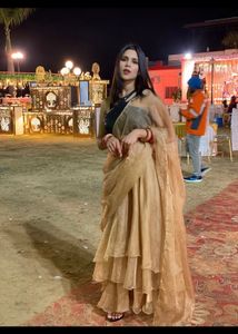 Ruffle Saree