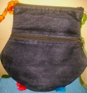 Embroidered Peacock Pouch