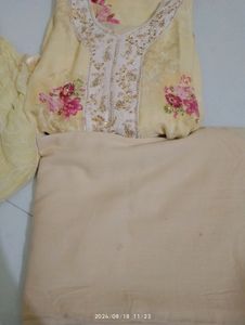 Elegant Yellow Embroidered Salwar Kameez