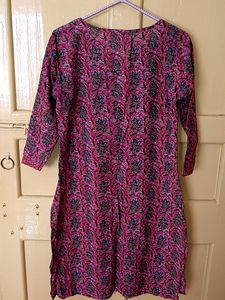 Pink Multicolor Kurti