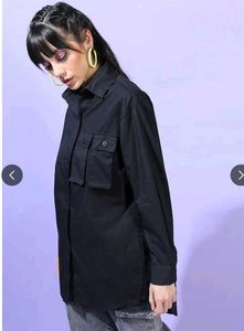 New Branded Oversized Black Shirt