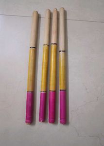 4 Wooden Dandiya Sticks