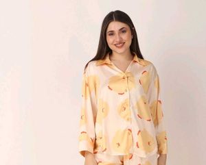 Cute Printed Pajama Set