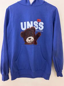 Blue UNSS Teddy Bear Hoodie