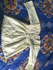 Light Cream Kurti Top