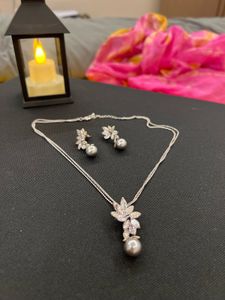 Zaveri Elegant Necklace & Earring Set
