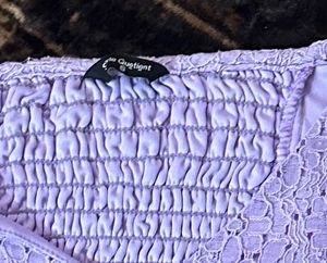 Chic Lavender Crop Top