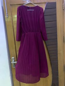 Wine Colour Dress