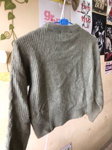 Sage Green Knit Sweater