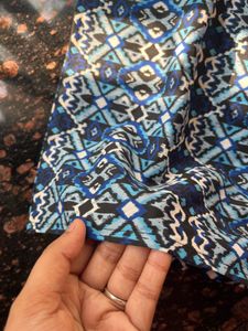 Blue halter neck top