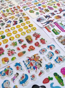 Wall Cartoon Puffy 3D PVC Cute Mix Stickers Funny