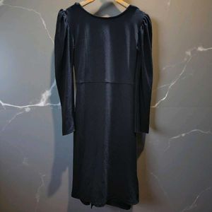 Chic Black Midi Bodycon Dress