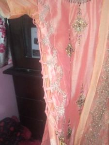 Beautiful Gown With Top Work Party wear