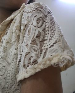 Cream shirt Top