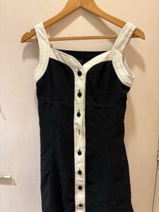 Button-Front Mini Dress