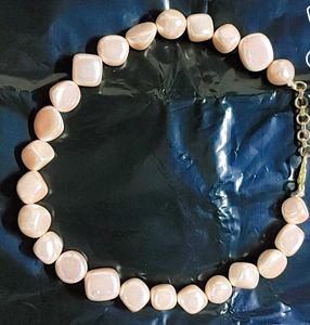 Peach Stone Necklace