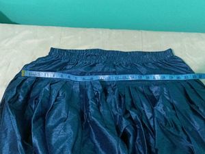 Teal Satin Harem Pant