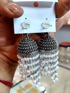 Oxidised Earrings (2 pairs)
