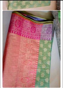 Saree Blouse Piece Ke Sath