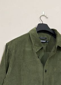 Olive Green Corduroy Shirt