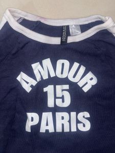 Divided Amour Paris Crop-Top
