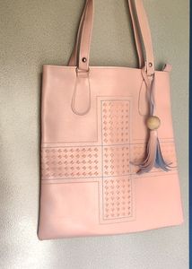 PINK HANDBAG/TOTE BAG//