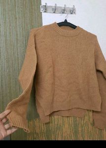 Cozy Brown Knit Sweater