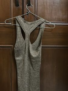 Metallic Racerback Tank Top