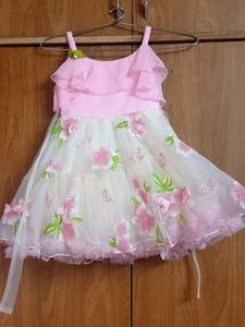 Pink Floral Party Dress