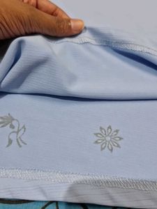 Polyster Blend Blue Tshirt For Girls