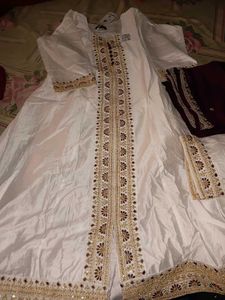 off white Aline kurta pant set