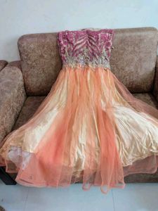 Party Wear Gown, Bust 32, Length 46 With Margin