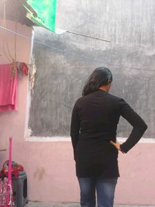 Stylish Black Top with Belt