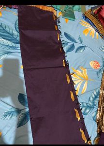 Stylish Violet Saree
