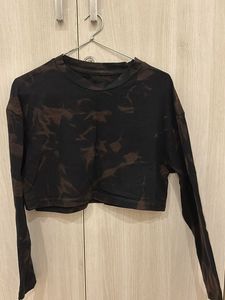 Brown Bkack Marbel Top (xs-s)