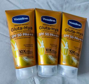 3 Vaseline Gluta-Hya SPF 50
