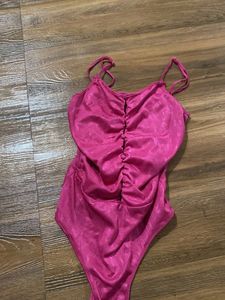 Pink One Piece Swimsuit