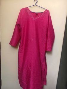 Peach Kurta