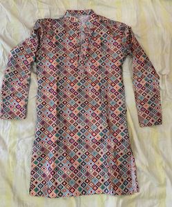 Designer mens kurta, multicolour, small size